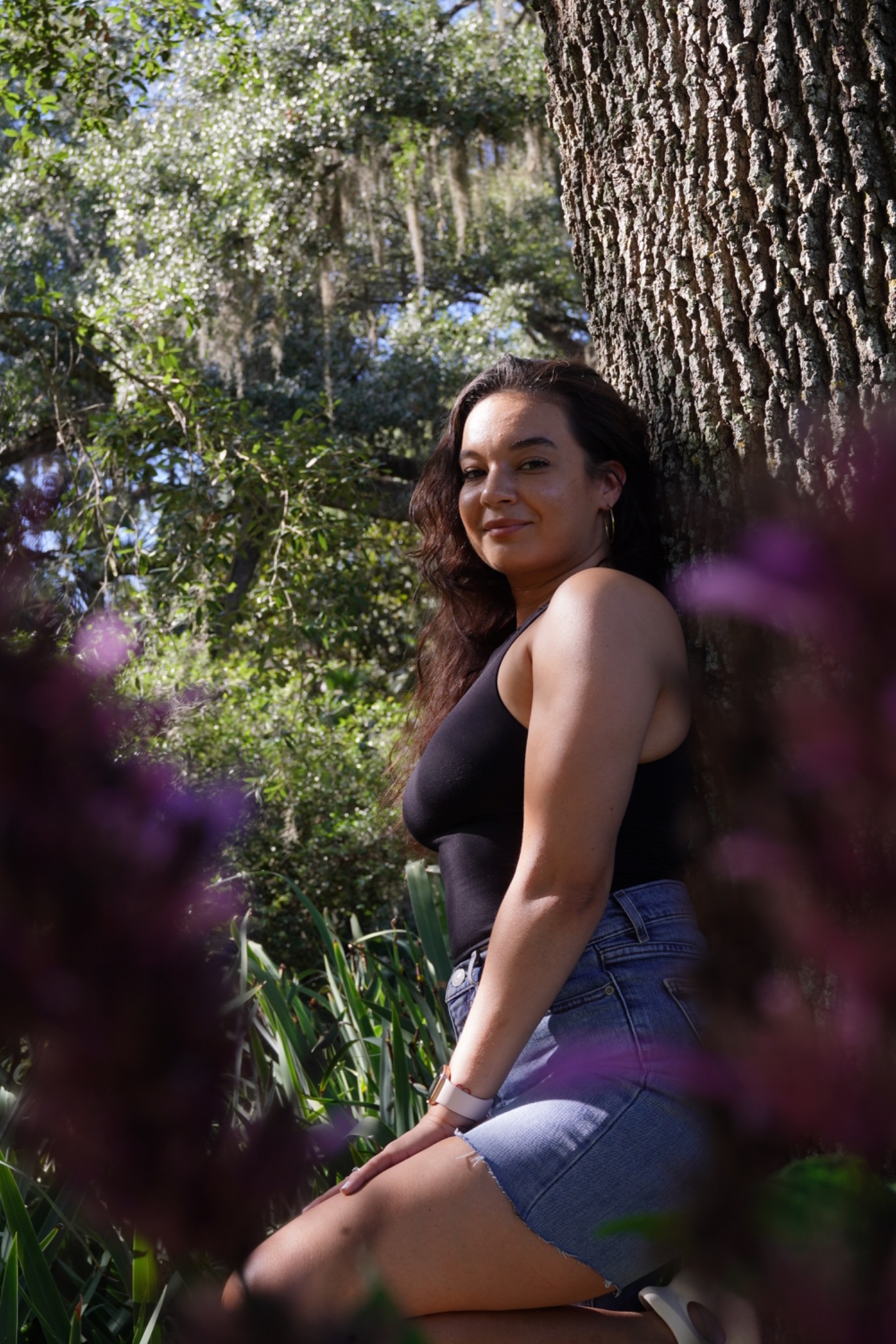 Portrait by a tree